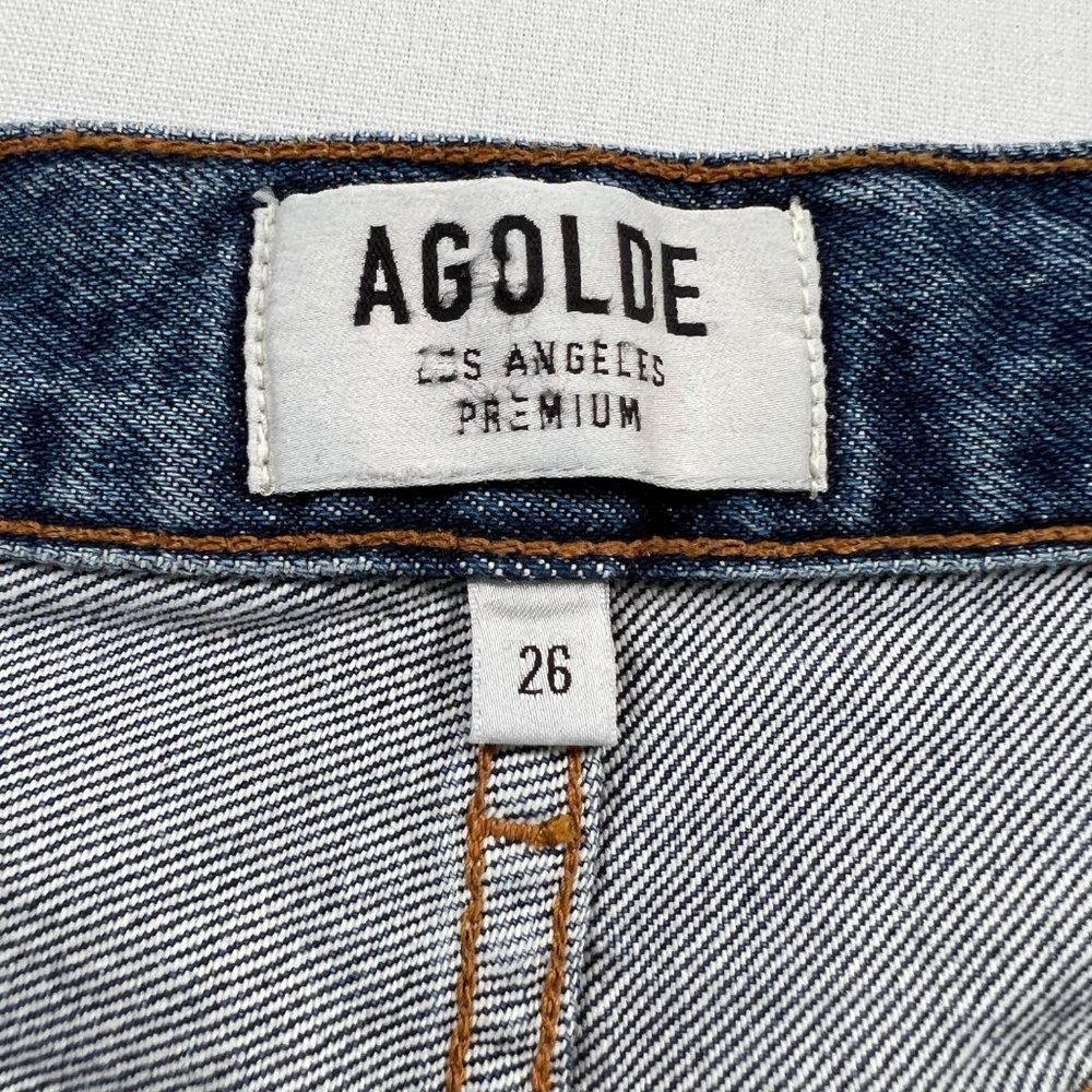 AGOLDE Riley High Rise Straight Crop Jeans in Veto Size 26 - Picture 7 of 14